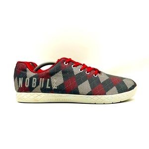 Nobull‎ Shoes Men Size 13 Project Diamond Plaid Argyle Red Gray Sneakers